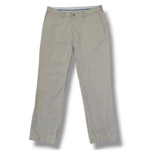 VTG Polo Ralph Lauren Chino Pants Men's 35x32 Cream Ivory 100% Cotton Trousers